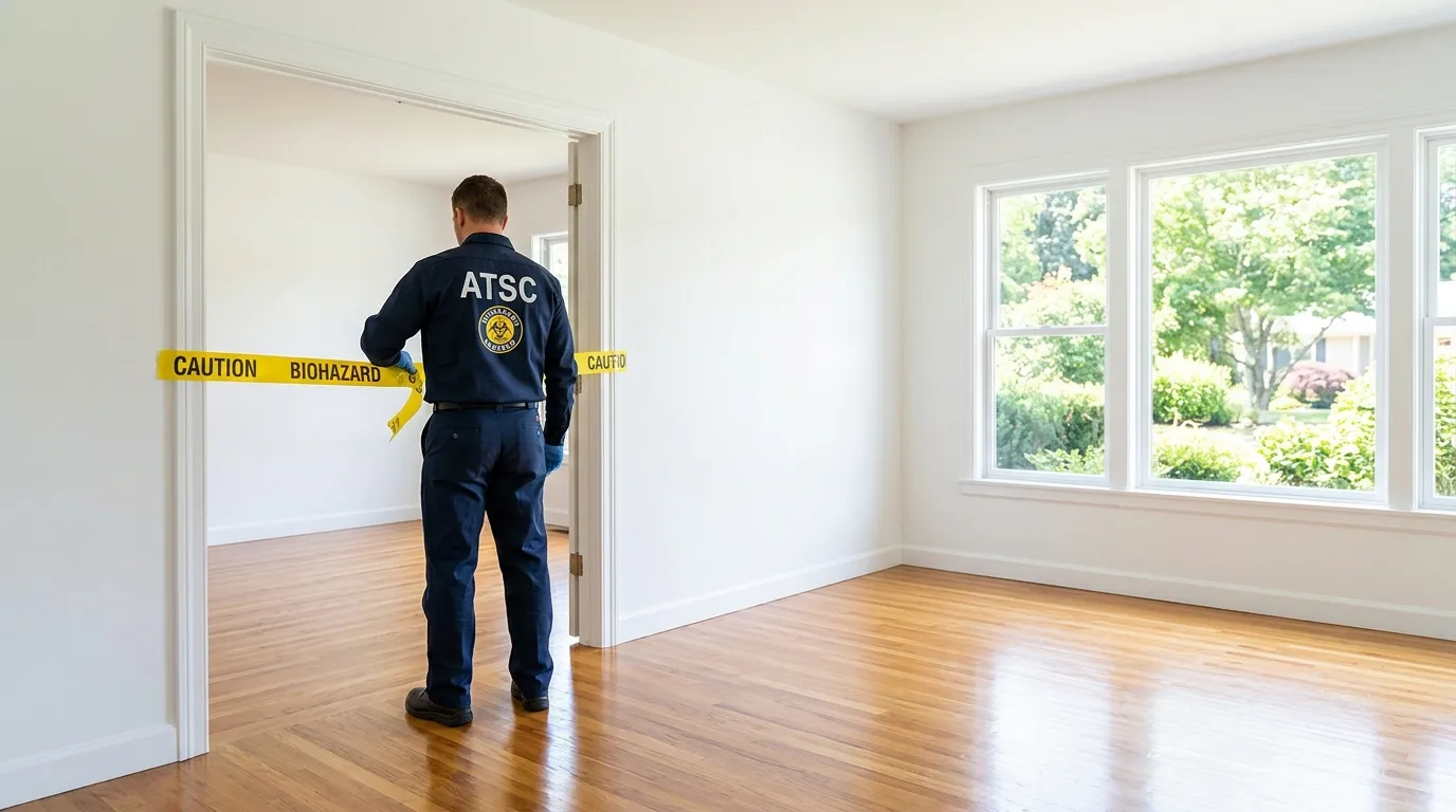 Certified biohazard cleanup crew performing Crime Scene Cleanup in Rancho Cordova